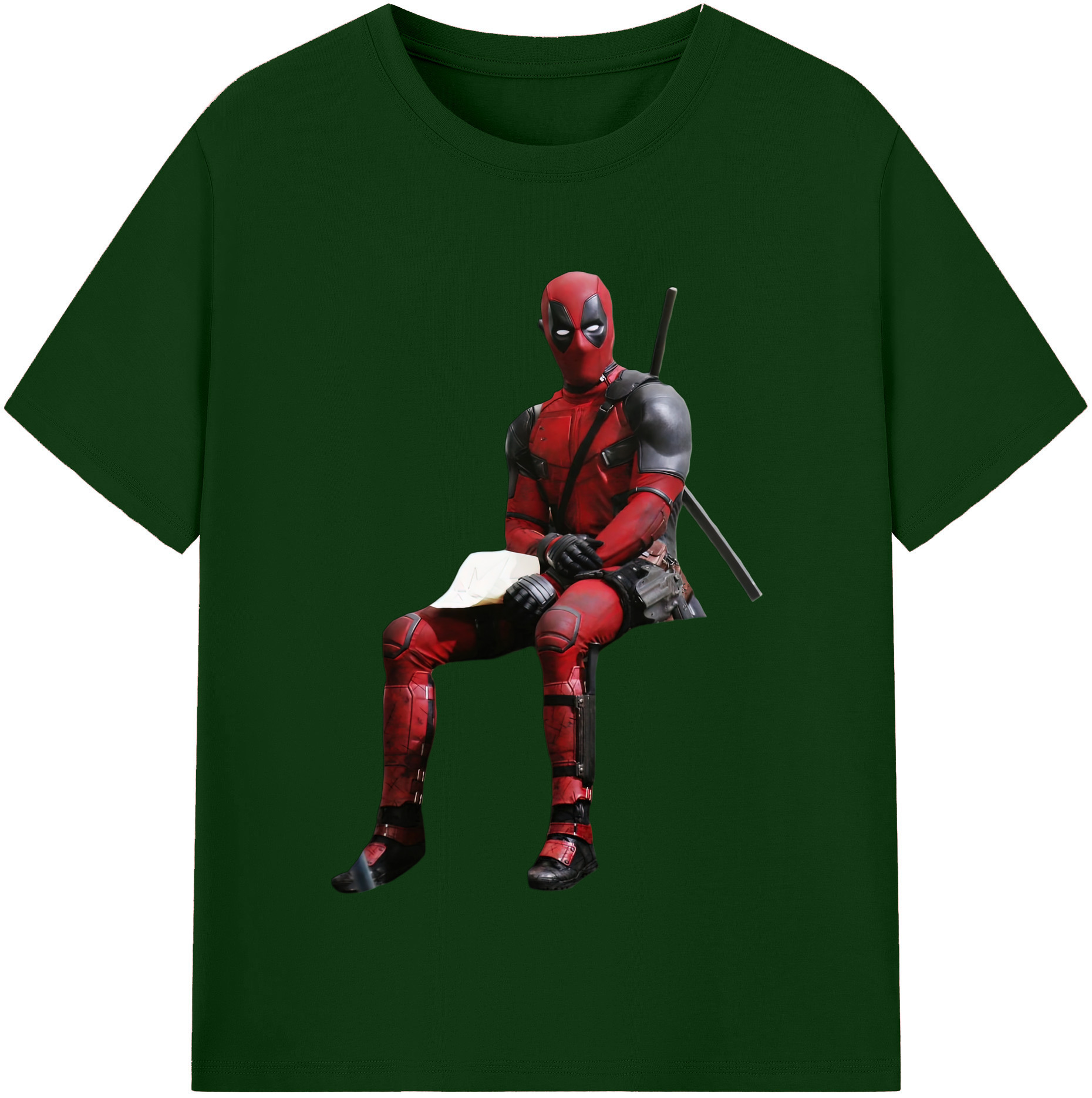 （画像用） Deadpool デッドプール 綿100％半袖Tシャツ（フロントプリント）